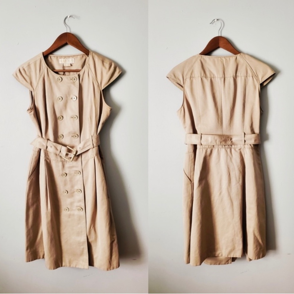 Michael Kors double breasted cap sleeve dress